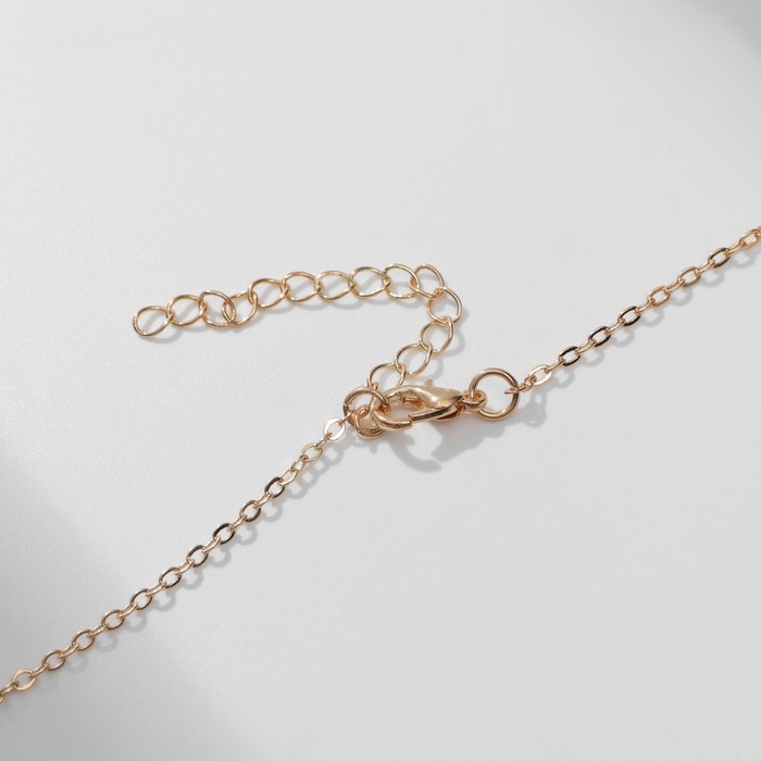 Гарнитур 5 предметов: 4 пары пусет, кулон &laquo;Сердечко&raquo;, цвет бело-красный в золоте, 40 см