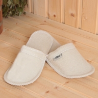 Набор банный "Мужской" портфель 5 предметов, белый, с вышивкой