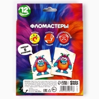 Фломастеры 12 цветов в коробке &laquo;1 сентября: Букибяки&raquo;