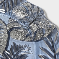 Тарелка стеклянная &laquo;Арабис&raquo;, d=28 см, цвет голубой