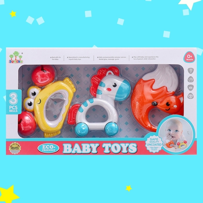 Набор погремушек с прорезывателями &laquo;Зверята&raquo;