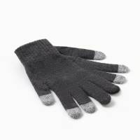 Перчатки мужские, цвет тёмно-серый, размер 22 Перчатки мужские, цвет тёмно-серый, размер 22