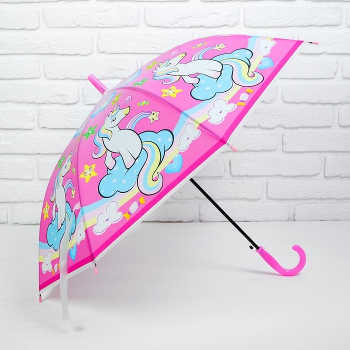 Зонт детский &laquo;Единорог&raquo;, r= 46 см