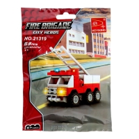 Конструктор &laquo;Пожарная машина&raquo;, 63 детали