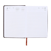 Ежедневник датированный 2024 года, А5, 176 листов, Attomex.Croco, обложка искусственная кожа, ляссе, блок 70 г/м2, коричневый Ежедневник датированный 2024 года, А5, 176 листов, Attomex.Croco, обложка искусственная кожа, ляссе, блок 70 г/м2, коричневый