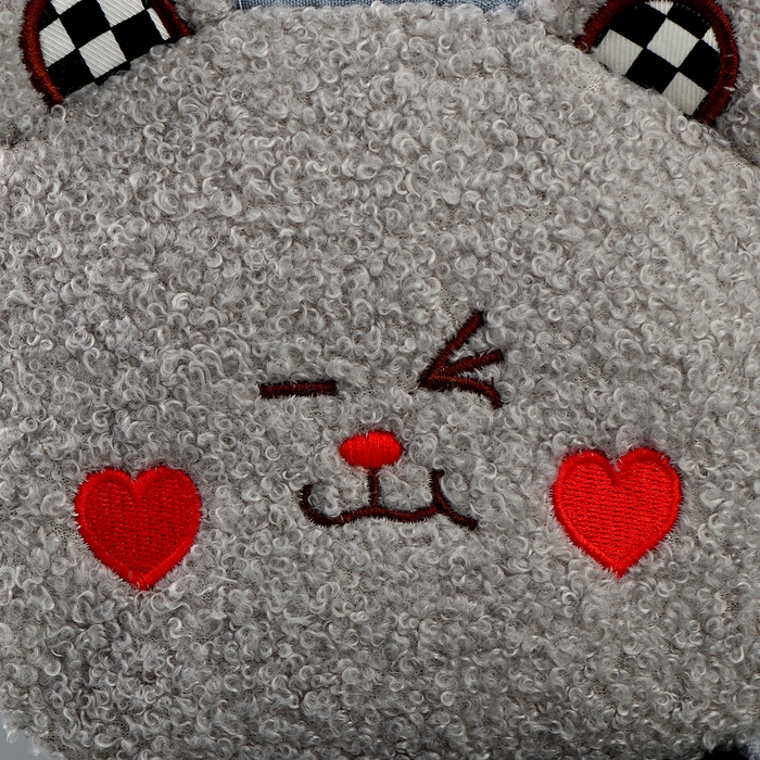 Мягкая сумка «Мишка». цвет серый Мягкая сумка «Мишка». цвет серый