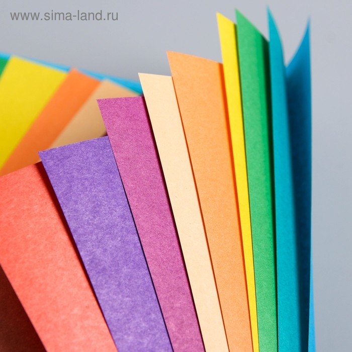 Набор "Маша и медведь" А4: 10л цветного одностороннего картона + 16л цветной двусторонней бумаги