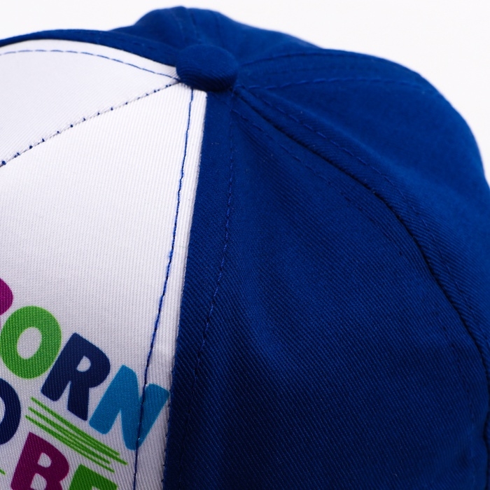 Кепка детская для мальчика Born to be cool, цвет синий, р-р 52-54, 5-7 лет