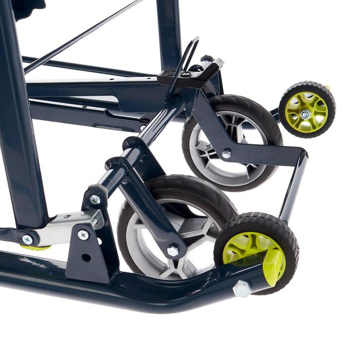 Санки коляска &laquo;Ника Детям НД 7-6&raquo;, рисунок с жирафом, цвет лимонный, механизм качания