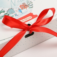 Коробка подарочная новогодняя складная двухсторонняя &laquo;Шар со снегом&raquo;, 16.5 х 12.5 х 5 см, Новый год