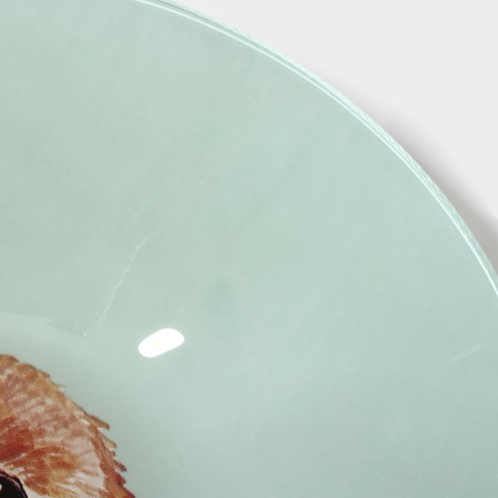 Салатник стеклянный Доляна &laquo;Кролик&raquo;, 1 л, 22&times;5 см