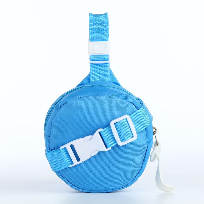 Сумка детская поясная на молнии «Выбражулька», цвет голубой Сумка детская поясная на молнии «Выбражулька», цвет голубой