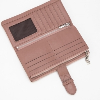Кошелёк женский на магните, цвет розовый