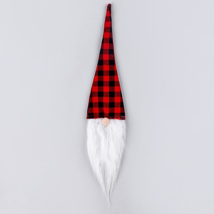 Новый год! Одежда на бутылку «Гном», в клетку, 45 см Новый год! Одежда на бутылку «Гном», в клетку, 45 см