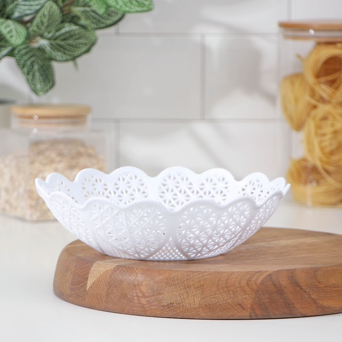 Ваза для хлеба и фруктов &laquo;Кубань. Сердце&raquo;, d=22 см, цвет МИКС