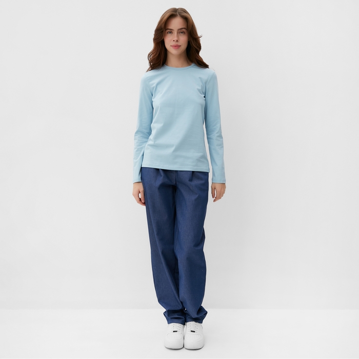 Лонгслив женский MINAKU: Basic line цвет мятный, размер 52 Лонгслив женский MINAKU: Basic line цвет мятный, размер 52