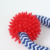 Игрушка канатная "Массажная" с узлом, до 65 г, до 30 см, микс цветов Игрушка канатная "Массажная" с узлом, до 65 г, до 30 см, микс цветов