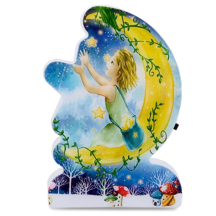 Ночник пластик Ночник пластик"Веселые Зверята" 3 диода 220В МИКС 9х6х6,2 см RISALUX