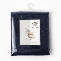 Простыня для бани Этель, цв. тёмно-синий, 147х180 см, 60% лён, 40% хл, 245 г/м2 Простыня для бани Этель, цв. тёмно-синий, 147х180 см, 60% лён, 40% хл, 245 г/м2