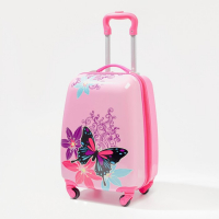 Чемодан детский 29 л (S), отдел на молнии, цвет розовый Чемодан детский 29 л (S), отдел на молнии, цвет розовый