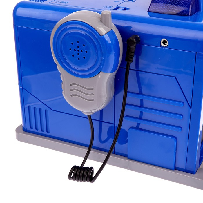 Парковка &laquo;Полицейский участок&raquo; с металлической машинкой и рацией, световые и звуковые эффекты