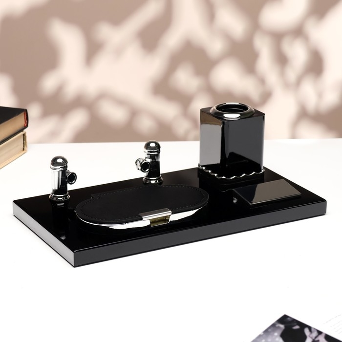 Набор настольный канцелярский 4в1 Набор настольный канцелярский 4в1