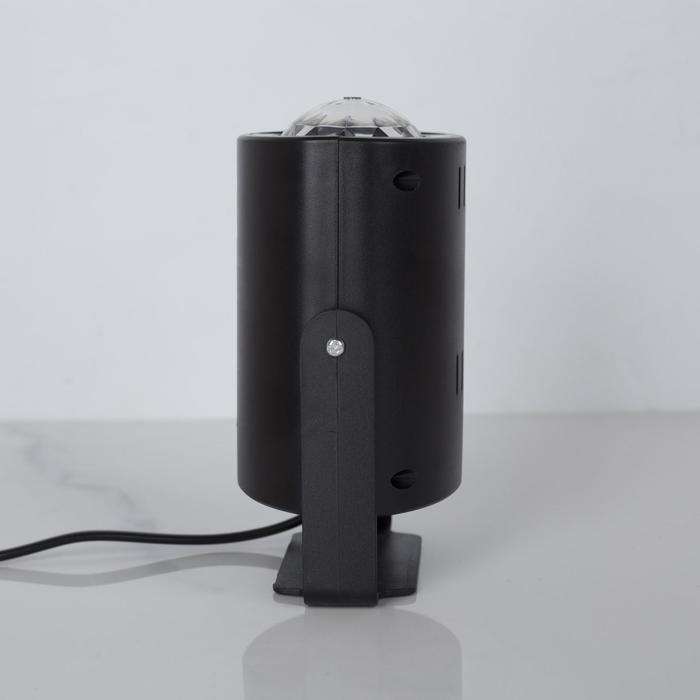 Световой прибор &laquo;Хрустальный шар&raquo; 5 см, поворотное крепление, пульт ДУ, свечение RGB, 220 В