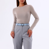 Ремень женский, ширина 3 см, цвет голубой