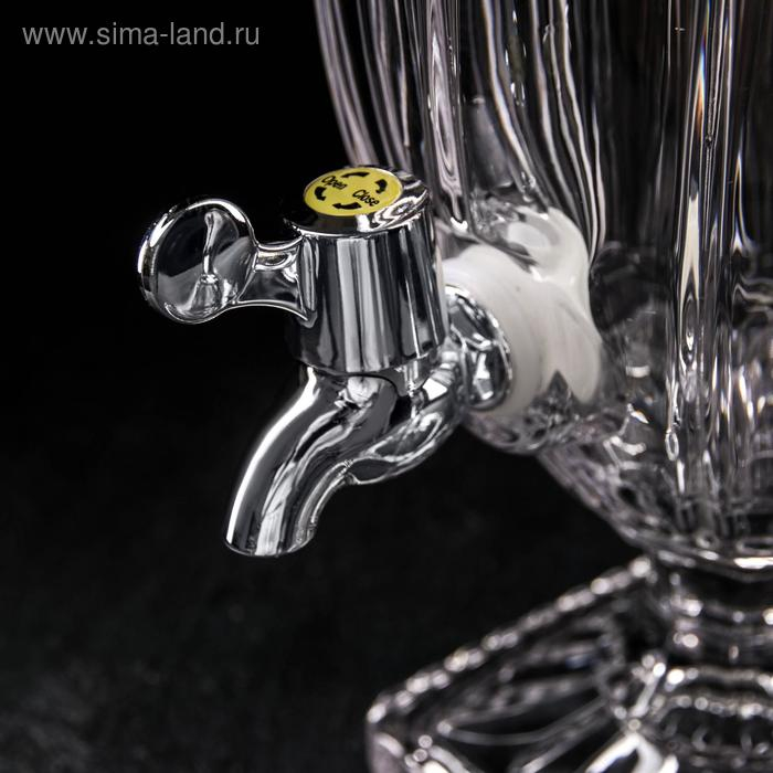 Диспенсер для напитков стеклянный Magistro &laquo;Изыск&raquo;, 5 л, 26&times;20&times;54 см