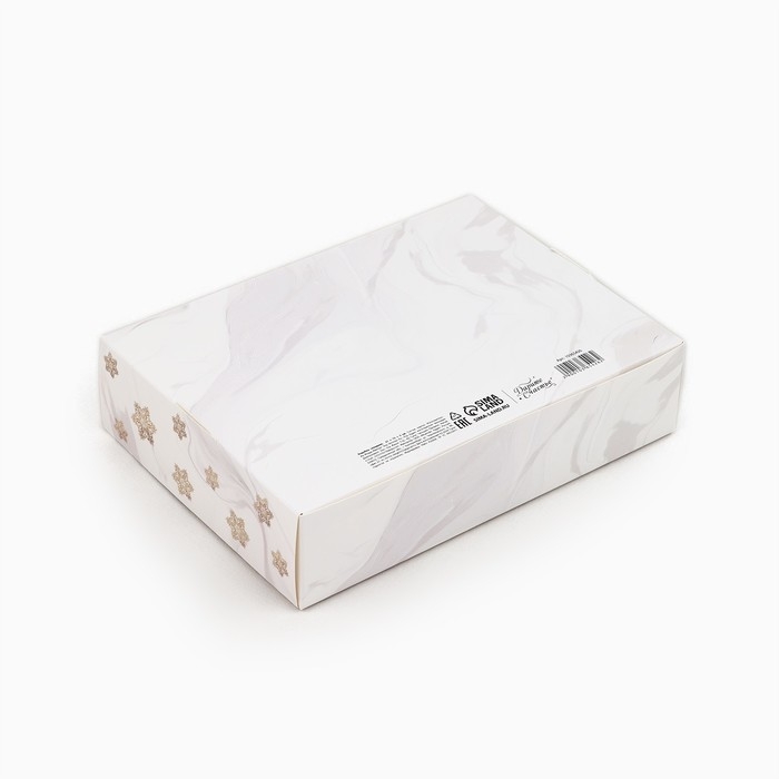 Коробка подарочная новогодняя складная &laquo;Роскошные шары&raquo;, 21 х 15 х 5 см, Новый год