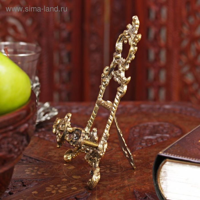 Мини мольберт "Трезубец" латунь 15х8,5х3,5 см