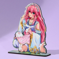 Фигурка аниме &laquo;Девушка с кроликами&raquo;, 11 х 14,9 см, дерево