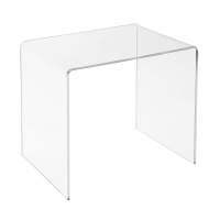 Ступенька одинарная 12&times;13&times;10 см, оргстекло 2 мм, В ЗАЩИТНОЙ ПЛЁНКЕ