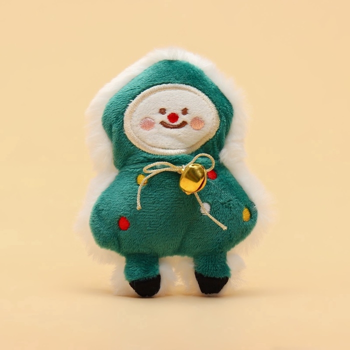 Игрушка для кошек новогодняя Игрушка для кошек новогодняя "Ёлка", с кошачьей мятой, 11 см