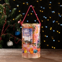 Новый год. Подарочная коробка, тубус &laquo;Малышам на праздник&raquo; 120 х 220 мм (200 мм внутр. высота).