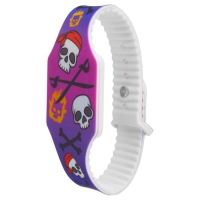 Часы наручные электронные, детские, "Черепа", ремешок l-22.5 см Часы наручные электронные, детские, "Черепа", ремешок l-22.5 см