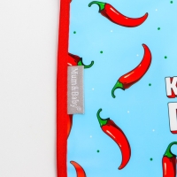 Нагрудник для кормления &laquo;Перчик&raquo; непромокаемый на липучке, с карманом