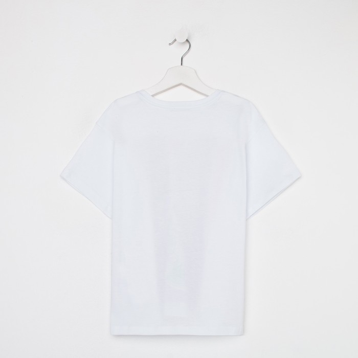 Футболка для девочки KAFTAN "Selfie", рост 158-164, цвет белый