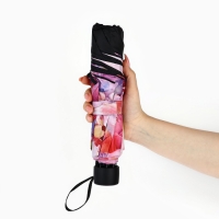 Зонт с внутренним принтом &laquo;Акварельные цветы&raquo;, 8 спиц