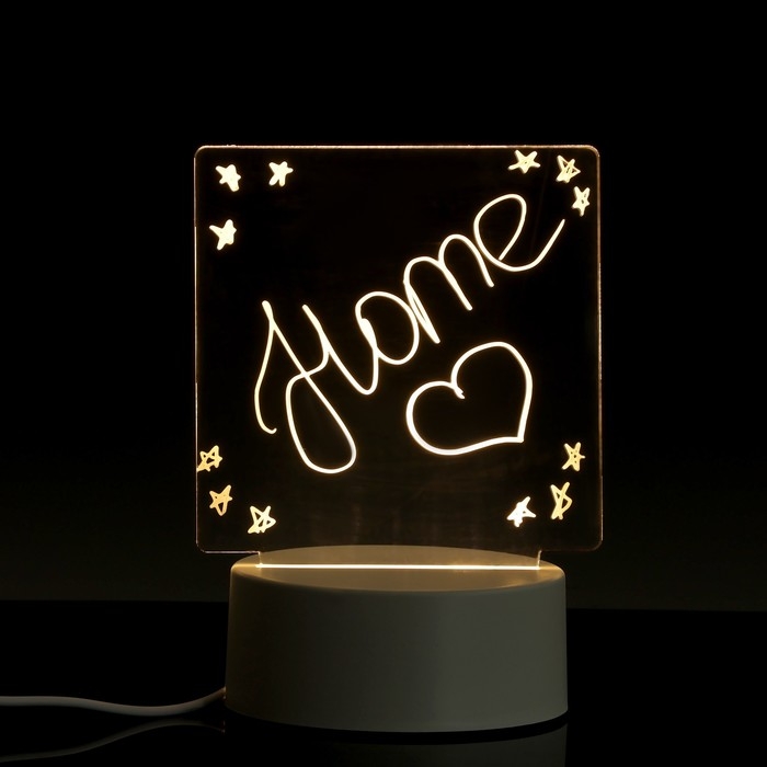 Световой планшет для рисования в темноте, квадрат, пластиковый Световой планшет для рисования в темноте, квадрат, пластиковый