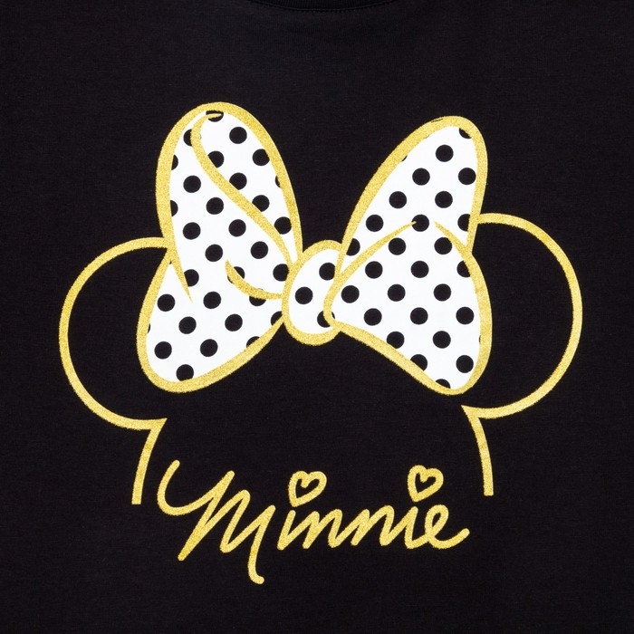 Футболка &laquo;Minnie&raquo; Минни Маус, цвет чёрный