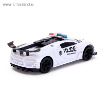 Машина &laquo;Полиция&raquo;, световые и звуковые эффекты, работает от батареек, цвет белый
