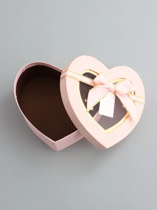 Набор коробок 3 в 1 сердца 22 х 20 х 9;  18.5 х 17 х 7.5; 16 х 14 х 6 см