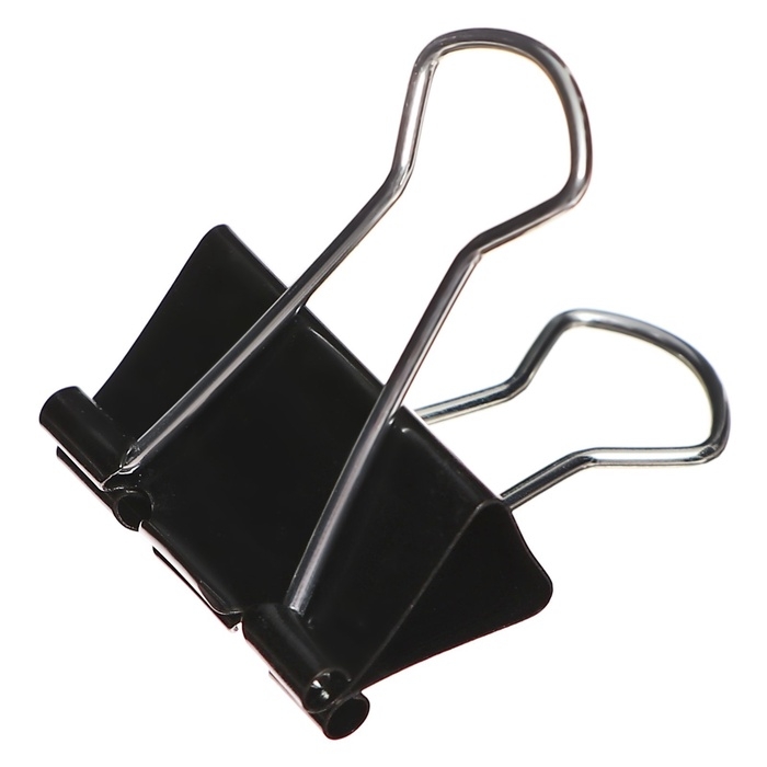 Набор зажимов для бумаг 25 мм, 48 штук, в пластиковой тубе, черные Набор зажимов для бумаг 25 мм, 48 штук, в пластиковой тубе, черные