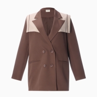 Пиджак женский с накидкой MINAKU: Casual Collection цвет коричневый, р-р 42 Пиджак женский с накидкой MINAKU: Casual Collection цвет коричневый, р-р 42