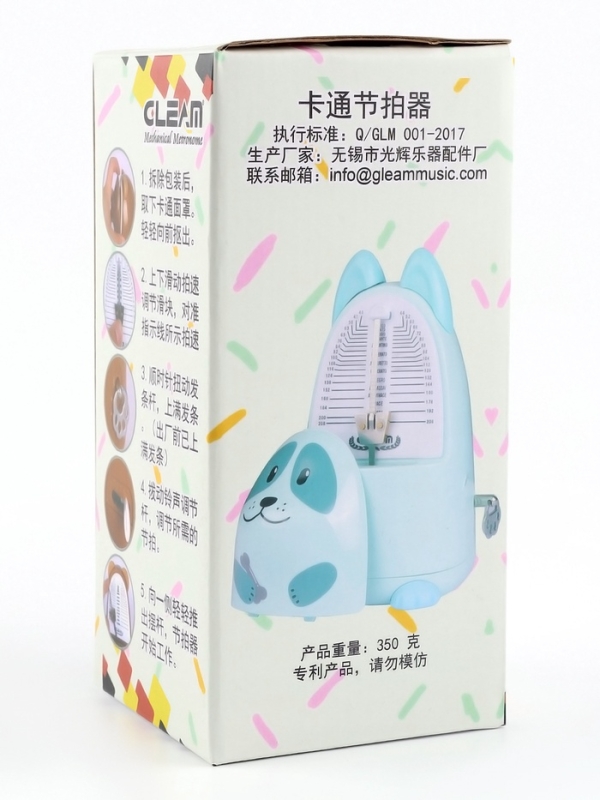 Метроном механический Корги, 40-208 ударов, 16 х 10 х 10 см