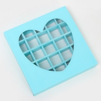 Коробка для конфет 25 шт, 22 х 22 х 3,5 см. Кондитерская упаковка