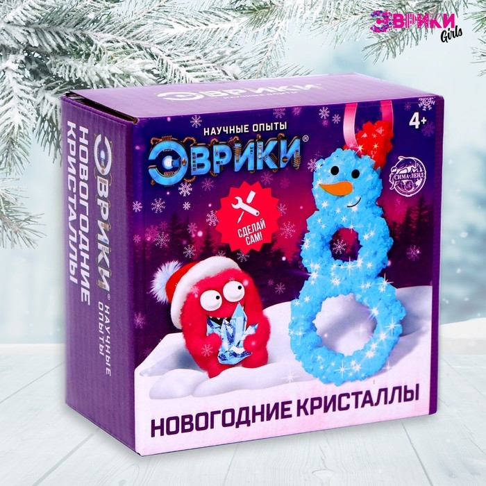Набор для выращивания кристаллов «Снеговик» Набор для выращивания кристаллов «Снеговик»
