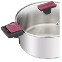 Кастрюля со стеклянной крышкой Cook&Clip 20 см, 2,9 л