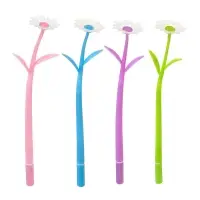 Ручка гелевая &laquo;Ромашки&raquo;, прикол, меняет цвет при ультрафиолете, МИКС